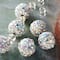 12 Pack: Silver Rhinestone Studded Round Beads, 10mm by Bead Landing™